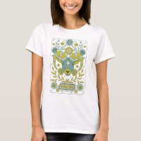 Groovy Retro Aries Horoscope Astrology Green