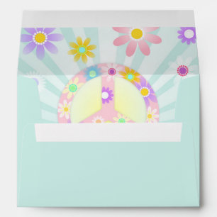 Groovy Retro Birthday Invitation Envelope