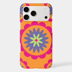 Groovy Retro Botanical Pattern Artwork