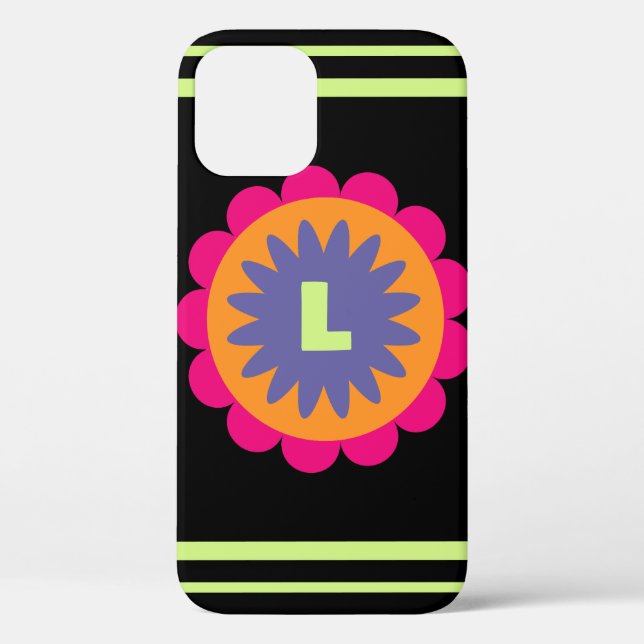 Groovy Retro Botanical Pattern Artwork Case-Mate iPhone Case (Back)