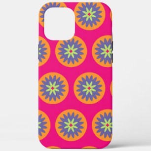 Groovy Retro Botanical Pattern Artwork iPhone 12 Pro Max Case