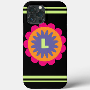 Groovy Retro Botanical Pattern Artwork iPhone 13 Pro Max Case