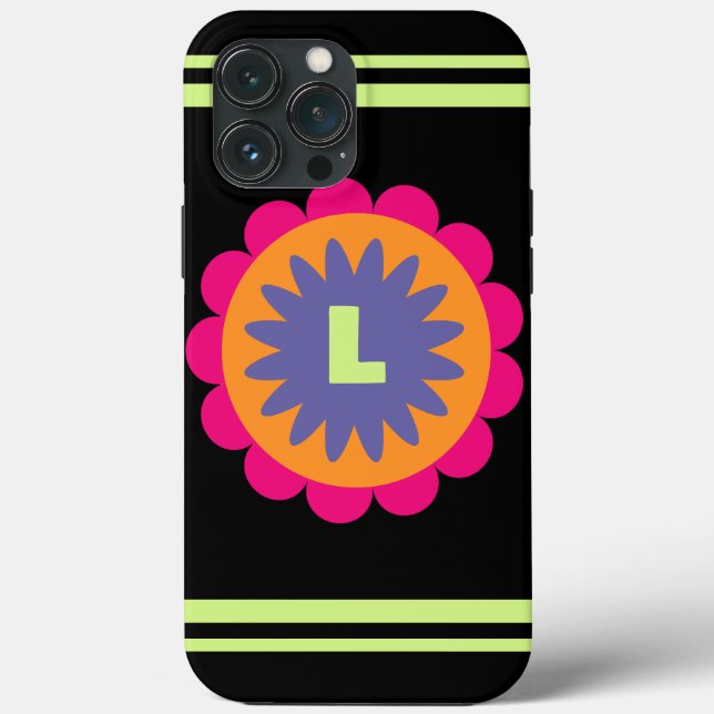 Groovy Retro Botanical Pattern Artwork Case-Mate iPhone Case (Back)