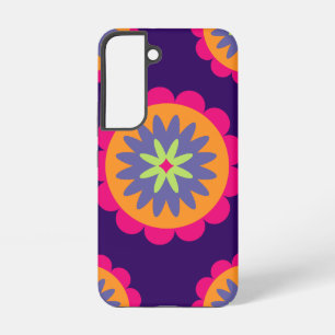 Groovy Retro Botanical Pattern Artwork Samsung Galaxy Case