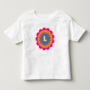 Groovy Retro Botanical Pattern Artwork Toddler T-Shirt