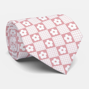 Groovy Retro Chequerboard, Y2K 90s Tie