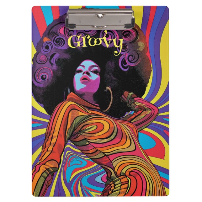 Groovy Retro Clipboard (Front)