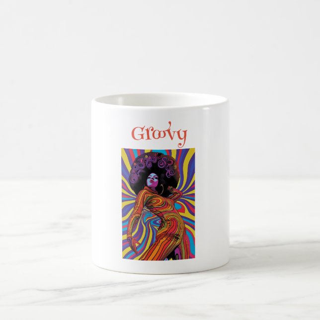 Groovy Retro Coffee Mug (Center)