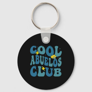Groovy Retro Cool Abuelos Club Fathers Day New Gra Key Ring