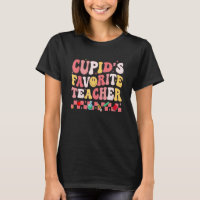 Groovy Retro Cupid's Favourite Teacher Valentine's