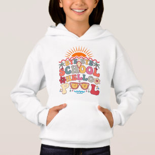 Groovy Retro Design Bye Bye School Hello Pool Cool