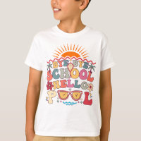 Groovy Retro Design Bye Bye School Hello Pool Cool