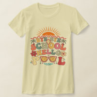 Groovy Retro Design Bye Bye School Hello Pool Cool