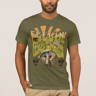 Groovy Retro Feelin' Mystical Mushrooms T-Shirt