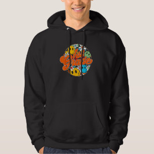 Groovy Retro First Grade First Day Of School Back  Hoodie
