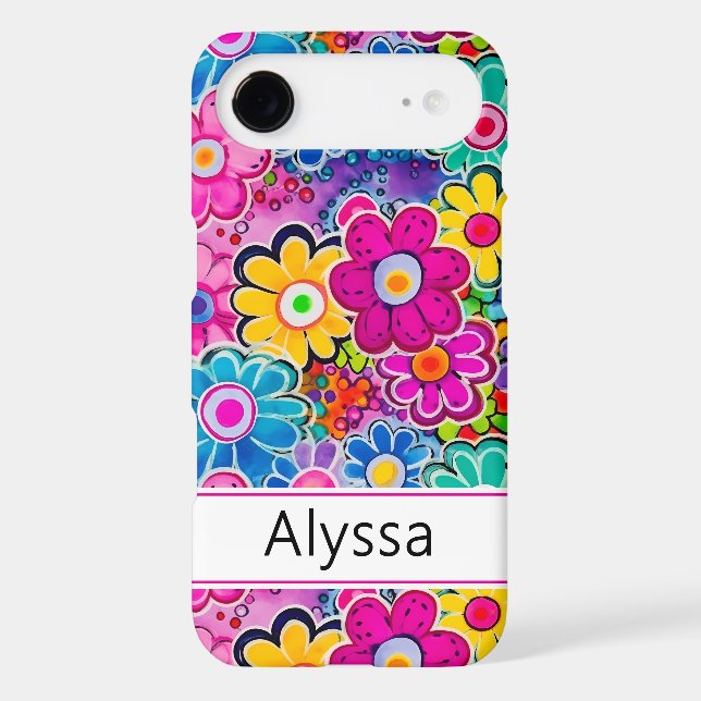Groovy Retro Floral Personalised (Back)