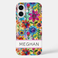 Groovy Retro Flower Power Personalised