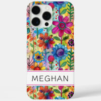 Groovy Retro Flower Power Personalised