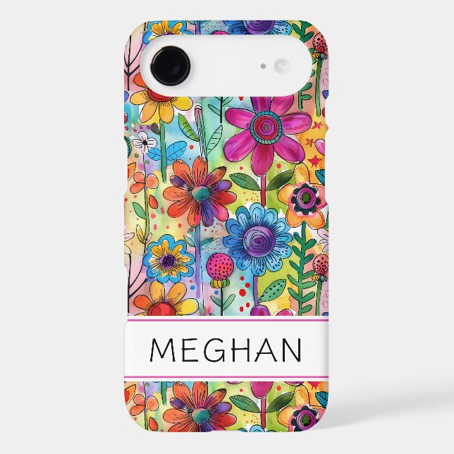 Groovy Retro Flower Power Personalized (Back)