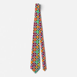 Groovy Retro Flower Power Tie