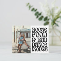 Groovy Retro Funny Wedding Save the Date