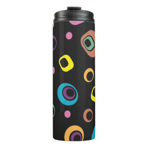 Groovy Retro Geometric Travel Tumbler