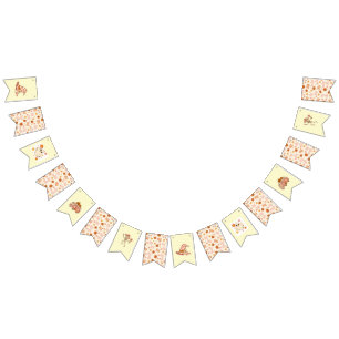 Groovy Retro Halloween Witch Hat Bunting Banner
