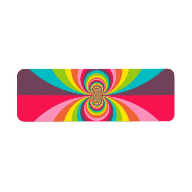 Groovy Retro Hippie Vintage Rainbow Kaleidoscope (Front)