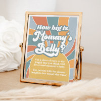 Groovy Retro How Big Is Mummy's Belly Shower Game