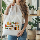 Groovy Retro Human Resources is My Vibe, HR Tote Bag<br><div class="desc">Groovy,  1970s retro 'Human Resources Is My Vibe' tote for HR professionals.</div>