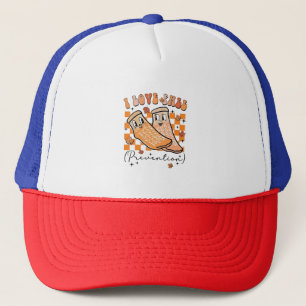 Groovy Retro I Love Fall Prevention Funny  Trucker Hat