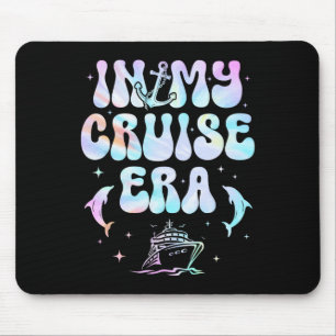 Groovy Retro In My Cruise Era Family Vacation Crui Mouse Pad