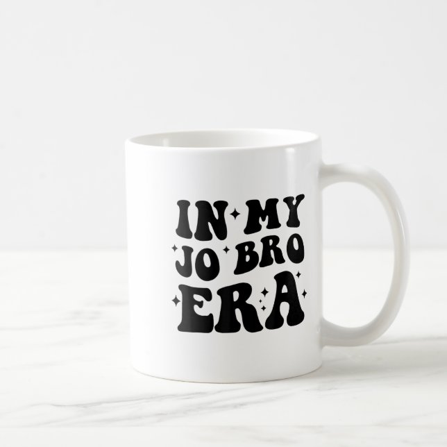 Groovy Retro In My Jo Bro Era Funny Womens Mens  Coffee Mug (Right)