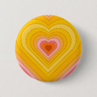 Groovy Retro Layered Heart