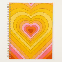 Groovy Retro Layered Heart  