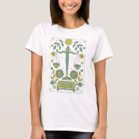 Groovy Retro Libra Horoscope Astrology Green
