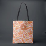 Groovy Retro Orange Florals Monogram Tote Bag<br><div class="desc">The Groovy Retro Orange Florals Monogram Tote Bag is a stylish and functional accessory perfect for any occasion. With its bold orange floral pattern and personalised monogram, this tote adds a vibrant pop of colour to your wardrobe. Spacious enough to carry all your essentials, whether you're heading to the beach,...</div>