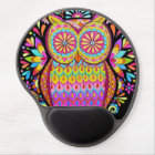 Groovy Retro Owl Gel Mousepad - Cute Colourful
