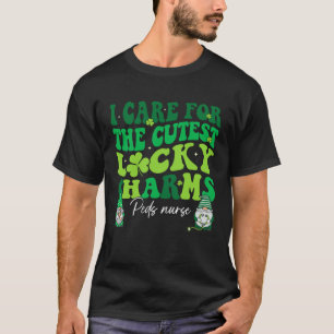 Groovy Retro Peds Nurse St Patrick s Day Pediatric T-Shirt