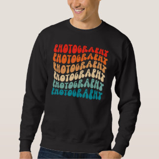 Groovy Retro Photography Photo Retro 70s Hippie Bo Sweatshirt
