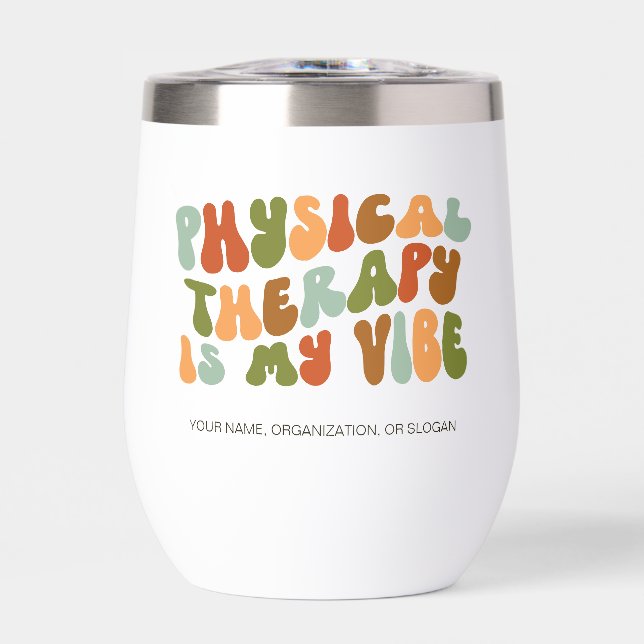 Groovy Retro Physical Therapy Is My Vibe, PT (Front)