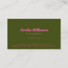 Groovy Retro Pink and Green Botanical Trendy