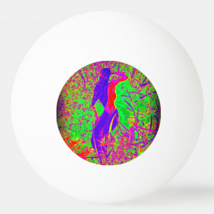 groovy retro purple hippie mermaid ping pong ball