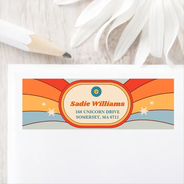 Groovy Retro Rainbow Birthday Party  (Creator Uploaded)