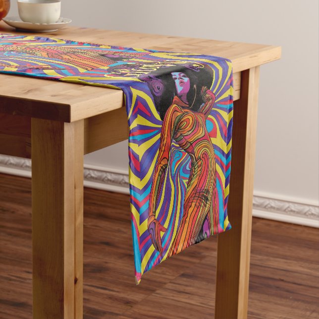 Groovy Retro Table Runner (In Situ)