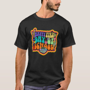 Groovy Retro Teach Love Inspire Back To School Tea T-Shirt