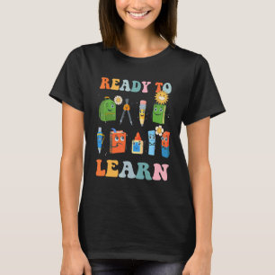 Groovy Retro Teacher Life Daisy Hippy Ready To Lea T-Shirt