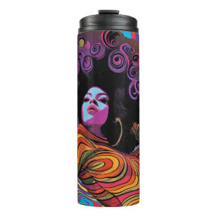 Groovy Retro Thermal Tumbler