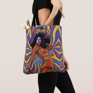 Groovy Retro Tote Bag