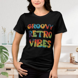 Groovy Retro Vibes Boho 70s-Inspired Cool Tri-Blend Shirt